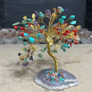 CHAKRA Gemstone Wire Tree Sculpture